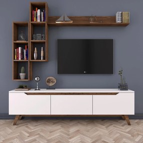 Unidade TV M16 – Branco Nogueira – 180x48,6x35 cm