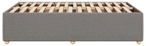 Estrutura cama sem colchão 120x200 cm tecido cinza-acastanhado