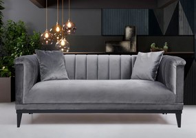 Sofá de 2 Lugares Trendy – Cinzento Escuro – 190 cm x 79 cm x 89 cm