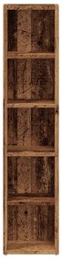 Armários p/ CD 2 pcs 21x16x93,5 cm deriv. madeira madeira velha