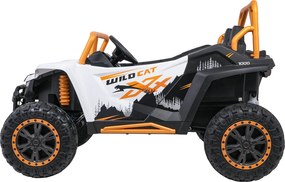 Buggy elétrico para Crianças 24V, 4x4 Arctic Cat WILDCAT XX, 2 Lugares Rodas Espuma EVA, assento couro Branco