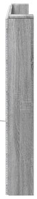 Armário de cabeceira c/ luzes LED 220x16,5x103,5cm cinza sonoma