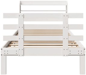 Estrutura cama c/ cabeceira sem colchão 90x190 cm branco