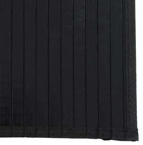 Tapete quadrado 100x100 cm bambu preto