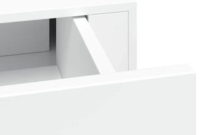 Prateleiras de parede com gavetas 2pcs MDF 60x23,5x10 cm branco