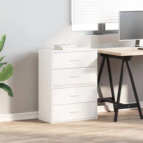 Armários c/ 2 gavetas 2 pcs 60x31x40cm derivados madeira branco