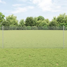 Postes de Cerca vidaXL 5 pcs U-Channel 80 cm Aço Galvanizado