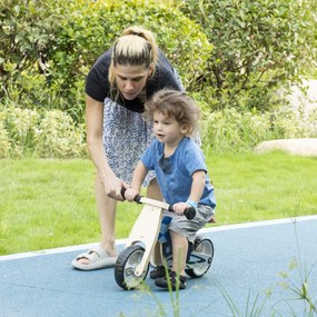 AIYAPLAY Bicicleta sem Pedais de Madeira para Crianças acima de 18 Meses com Assento de 22cm Bicicleta de Equilíbrio Infantil Carga Máxima 20kg Estilo