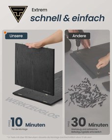 Armário para caixa de areia com portas push-to-open para gatos 80 x 50 x 50 cm preto