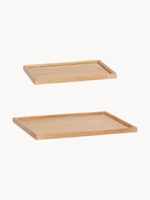 Tabuleiros decorativos artesanais Nature, conjunto de 2