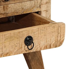 Mesas de cabeceira 2 pcs 37x32x50 cm mangueira áspera maciça