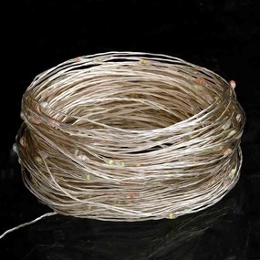 Cordão de luzes com 150 LED 15 m multicor