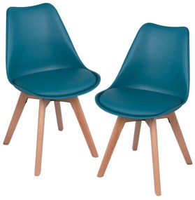 Pack 2 Cadeiras Synk Basic - Verde-azulado