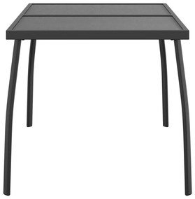 Mesa de jardim 110x80x72 cm malha de aço antracite
