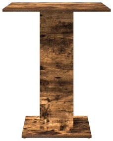 Mesa de bistrô 60x60x75cm derivados de madeira carvalho fumado