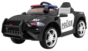 Carro elétrico para Crianças 12V GT Sport Policia Rodas Eva, Assento de couro