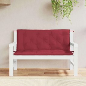 vidaXL Almofadão p/ banco de jardim tecido oxford vermelho tinto