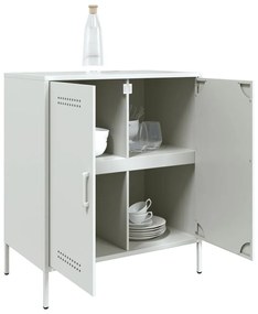 Aparador 68x39x79 cm aço branco