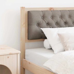 vidaXL Cabeceira Outros Marrom e taupe 90 cm Madeira de pinho maciça