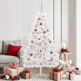 vidaXL Árvore de Natal Artificial 90 x 90 x 180 cm PVC e Metal