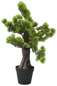 vidaXL Bonsai pinus artificial com vaso 60 cm verde