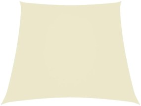 Para-sol estilo vela tecido oxford trapézio 2/4x3 m creme