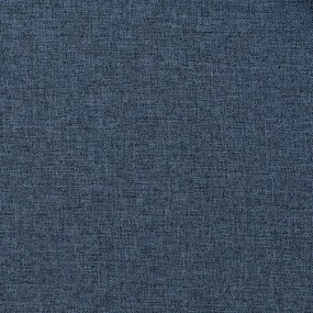 Cortinas opacas aspeto linho c/ ilhós 2 pcs 140x175 cm azul