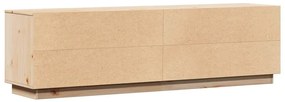 Móvel de TV 156x37x45 cm madeira de pinho maciça