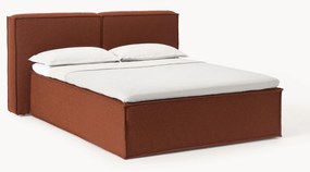 Cama Boxspring em bouclé Lennon