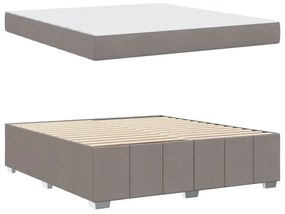 Estrutura da Cama Cinzento-acastanhado 180 x 200 cm tecido
