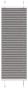Antracite Plissada Cega 45x150 cm Largura Tecido 44,4 cm
