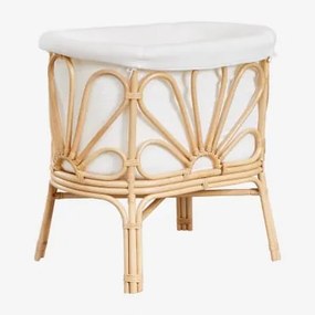Mini Berço De Vime Com Colchão Dahlia Kids Natural - Sklum