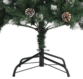 Árvore de Natal artificial com suporte 210 cm PVC verde