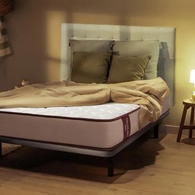 Colchão multicamadas Flow PureVital 1900 90x200 com 21 cm de altura e viscoelástico VisComfort