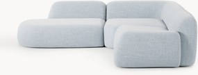 Sofá de canto modular em bouclé Wolke (4 lugares)