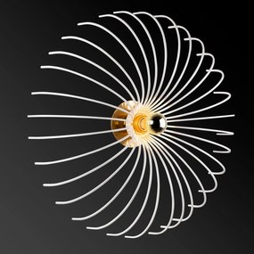 Aplique Aspendos – Branco – 16 cm de Diâmetro, 56 cm de Altura
