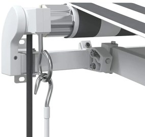 Toldo retrátil automático 400x300 cm antracite e branco
