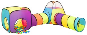 Tenda de brincar infantil com 250 bolas 190x264x90 cm multicor