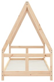 Estrutura de cama infantil 80x160 cm pinho maciço