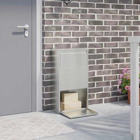 vidaXL Caixa de entrega de pacotes 44x22x82 cm Aço Galvanizado