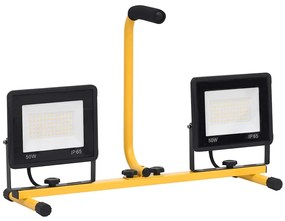 Projetor c/ iluminação LED e pega 2x50 W branco quente
