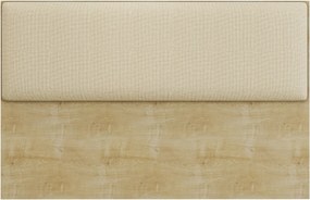 Cabeceira de Cama LUX – 160x5x90 cm – MDP Cor Natura e Tecido Linho Ge