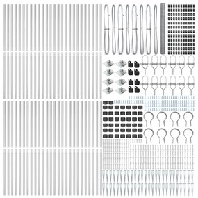 Cerca Hexagonal vidaXL 1,5x100 m Aço Galvanizado