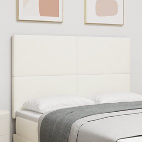 Cabeceira Simples vidaXL Creme - 160 cm em Corduroy