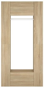 Armários de corredor 2 pcs derivados de madeira carvalho sonoma