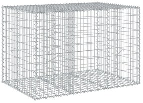 Cesto gabião com cobertura 150x100x100 cm ferro galvanizado
