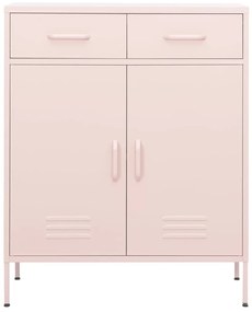 Armário de arrumação aço 80x35x101,5 cm rosa