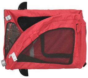 Reboque bicicleta animais tecido oxford/ferro vermelho