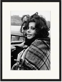 Impressão digital emoldurada Sophia Loren