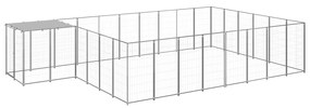 Canil 15,73 m² aço prateado